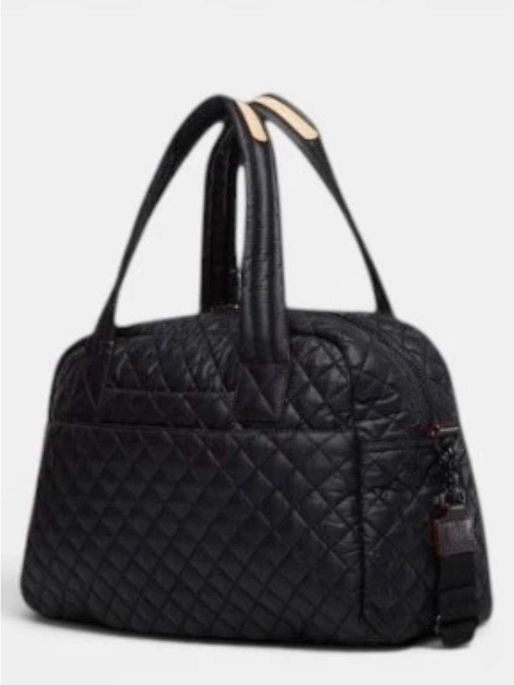 MZ Wallace Black Quilted Travel Jimmy  Bag